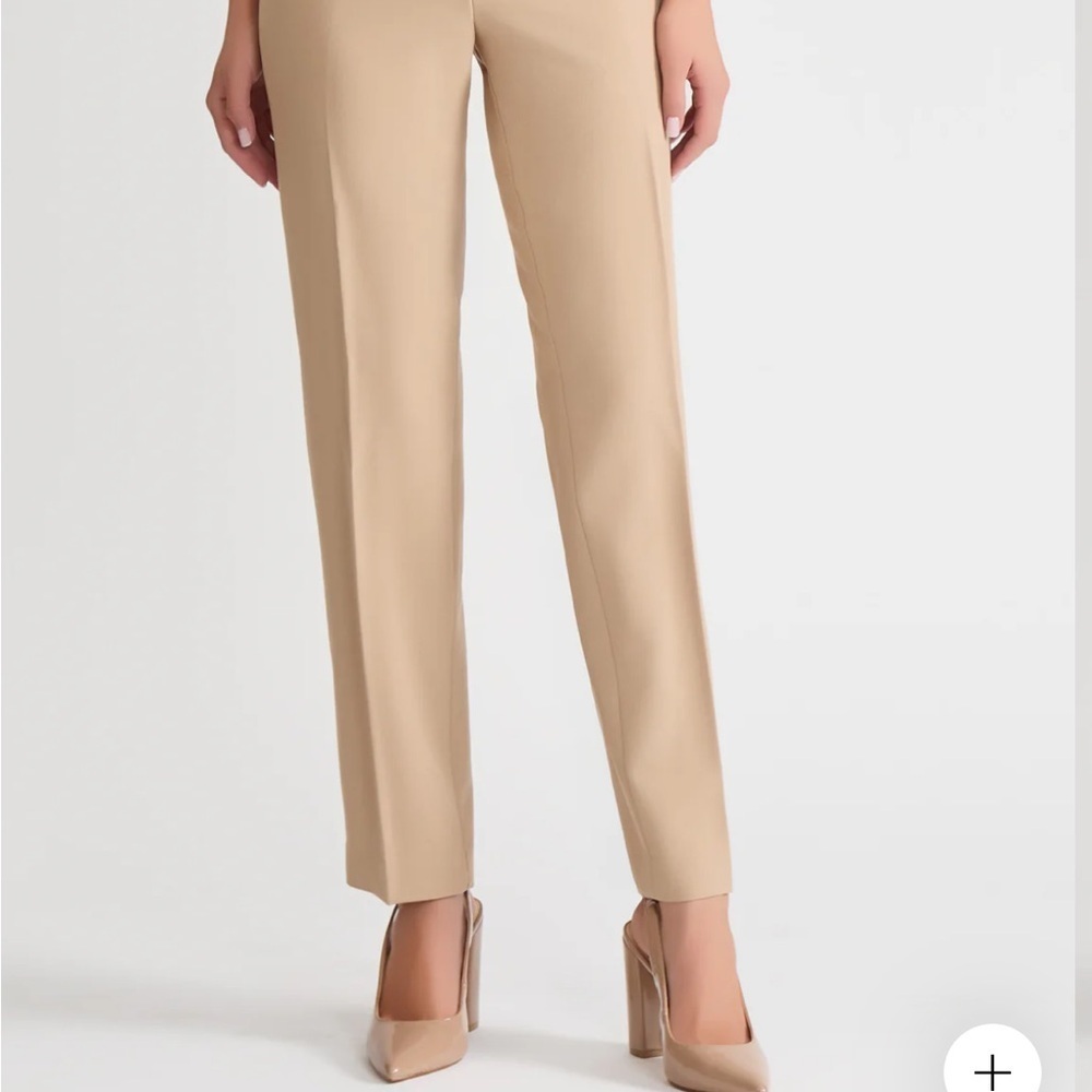 Jones New York Chic Camel Women's Straight Leg Pants - Picture 1 of 7